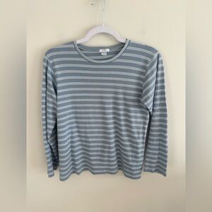 Lake Pajamas 100% Pima cotton stripe pajama top size small